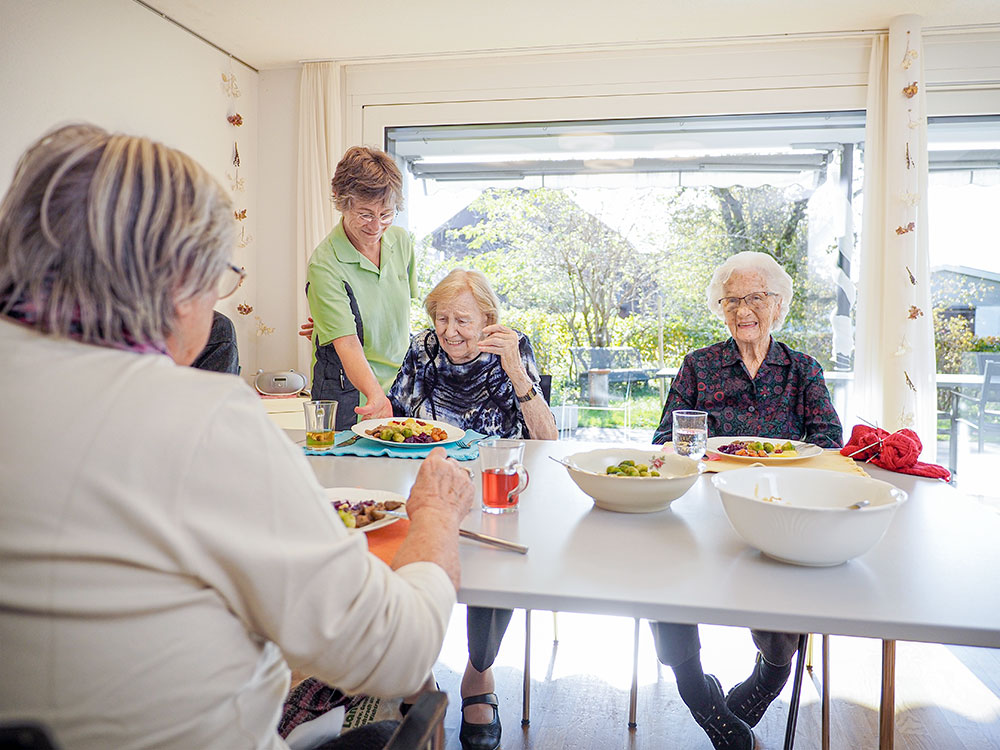 Gemeinsames Essen im Tagestreff