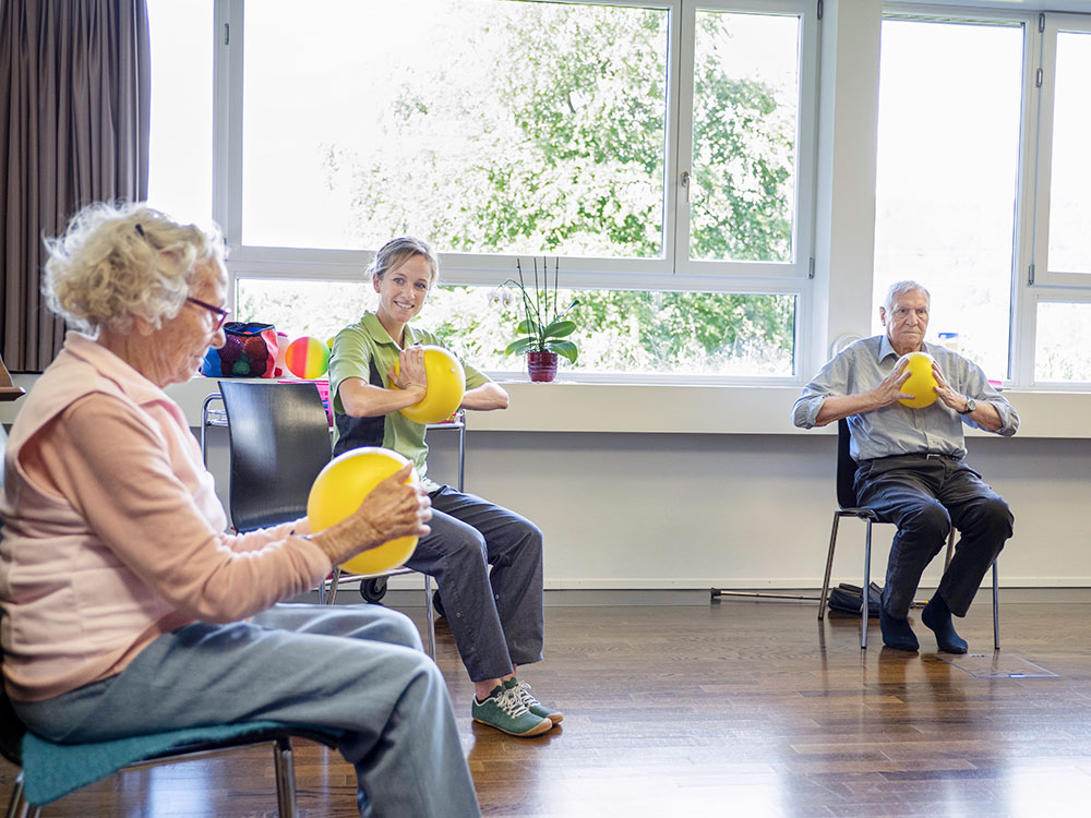 Morgengymnastik gibt Schwung in den Alltag